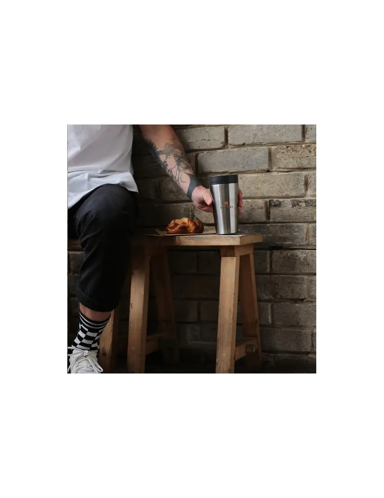 Circular&Co Recycled Stainless Steel Coffee Cup 340 ml cadeau affaires élégant