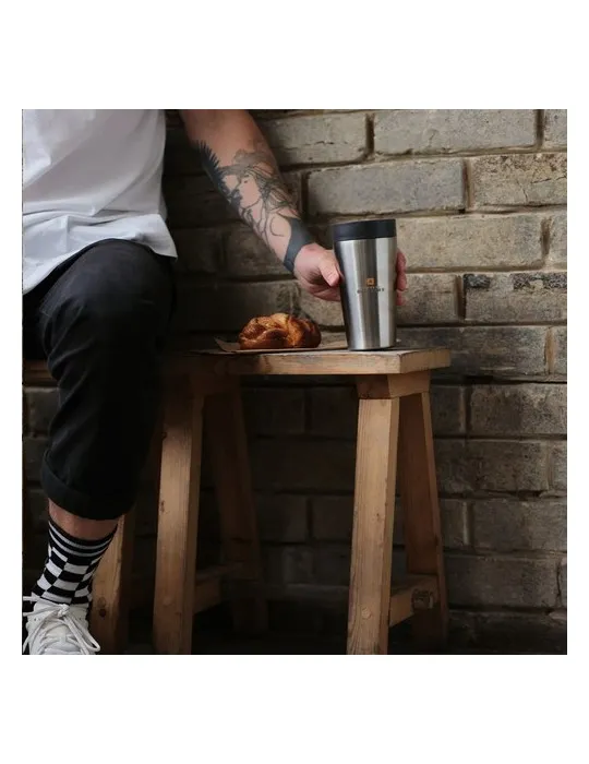 Circular&Co Recycled Stainless Steel Coffee Cup 340 ml cadeau affaires élégant