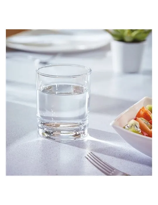 Verre à eau droit personnalisable avec votre logo