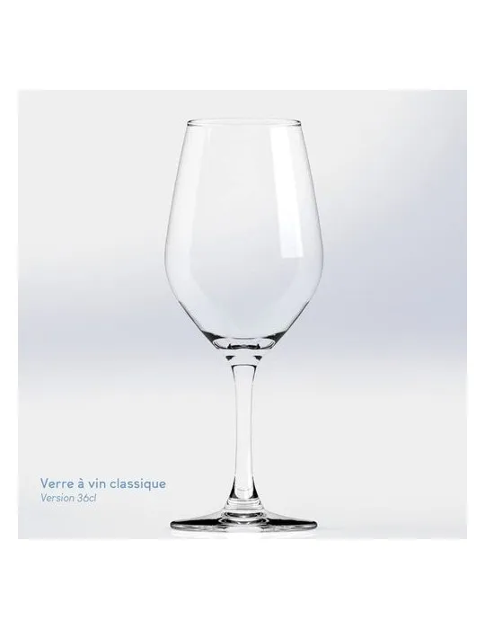 Verre à vin classique personnalisable avec votre logo