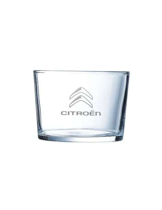 Verre à eau - Forme basse personnalisable avec votre logo