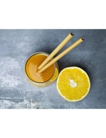 ECO Bamboe Straw Set  pailles en bambou 2