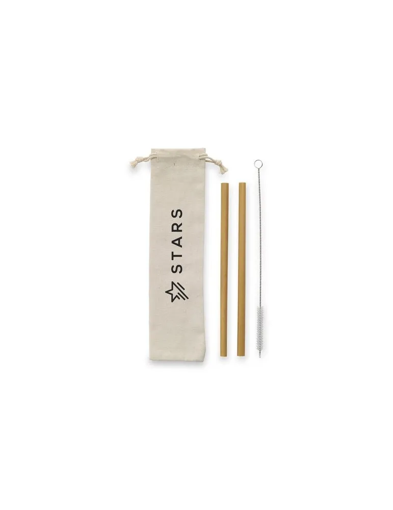 ECO Bamboe Straw Set  pailles en bambou