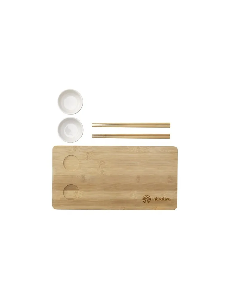 Temaki Bamboo Sushi Tray ensemble cadeau