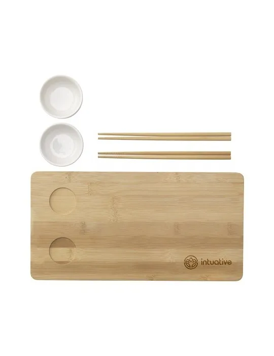 Temaki Bamboo Sushi Tray ensemble cadeau