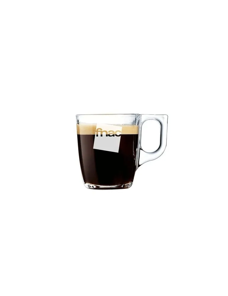 Tasse à café en verre 9cl personnalisable avec votre logo