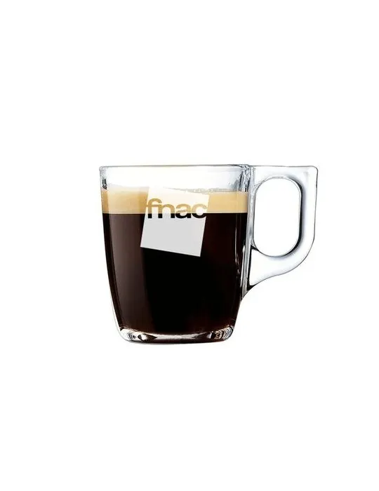 Tasse à café en verre 9cl personnalisable avec votre logo
