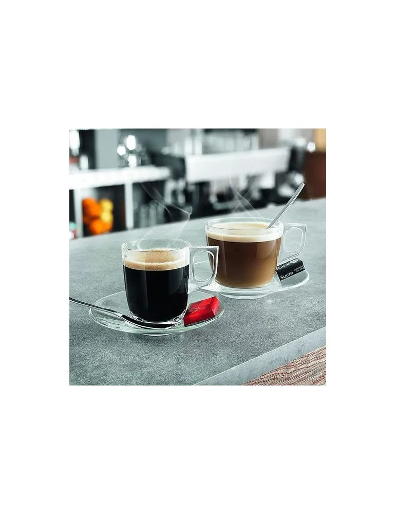 Tasse à café en verre 9cl cadeau entreprise pas cher