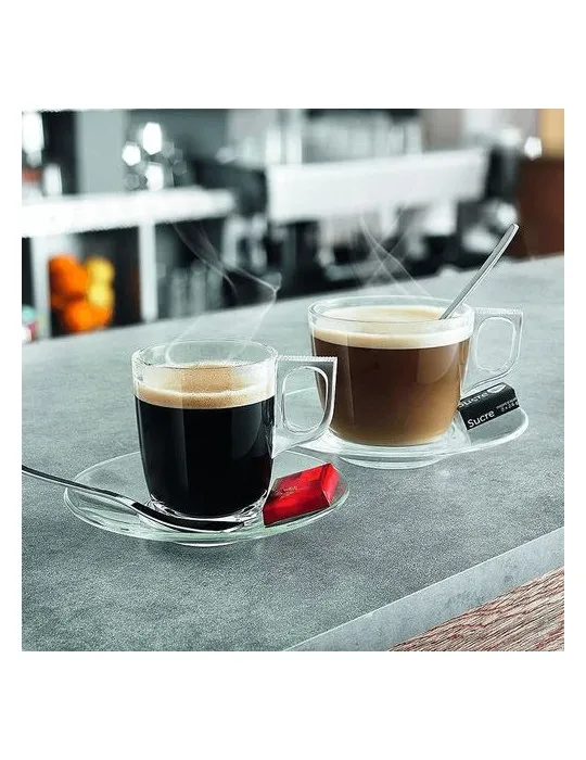 Tasse à café en verre 9cl cadeau entreprise pas cher