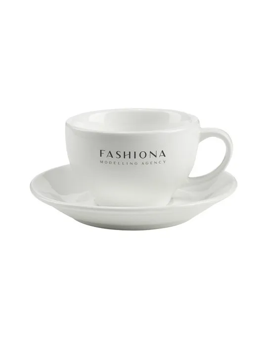 Sienna 210 ml tasse et sous-tasse personnalisable avec votre logo