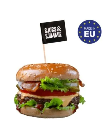 Pique burger mini drapeau