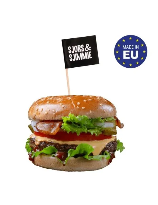 Pique burger mini drapeau