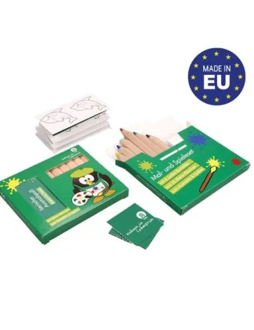 Set 6 crayons avec jeu de mémo à colorier