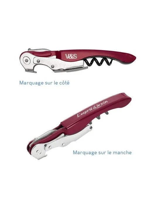 Sommelier métal marquage laser ultra précis