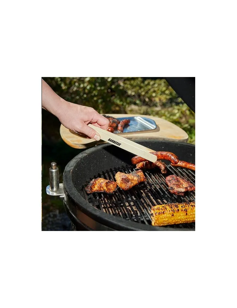 Pinza pince à BBQ en bois