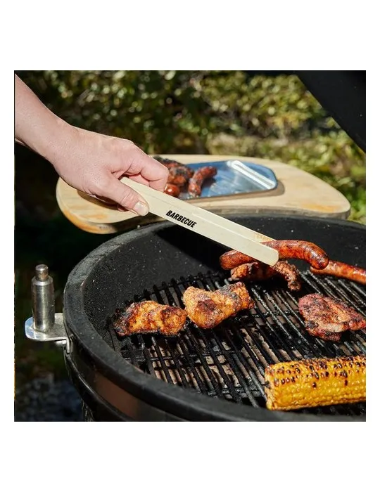 Pinza pince à BBQ en bois