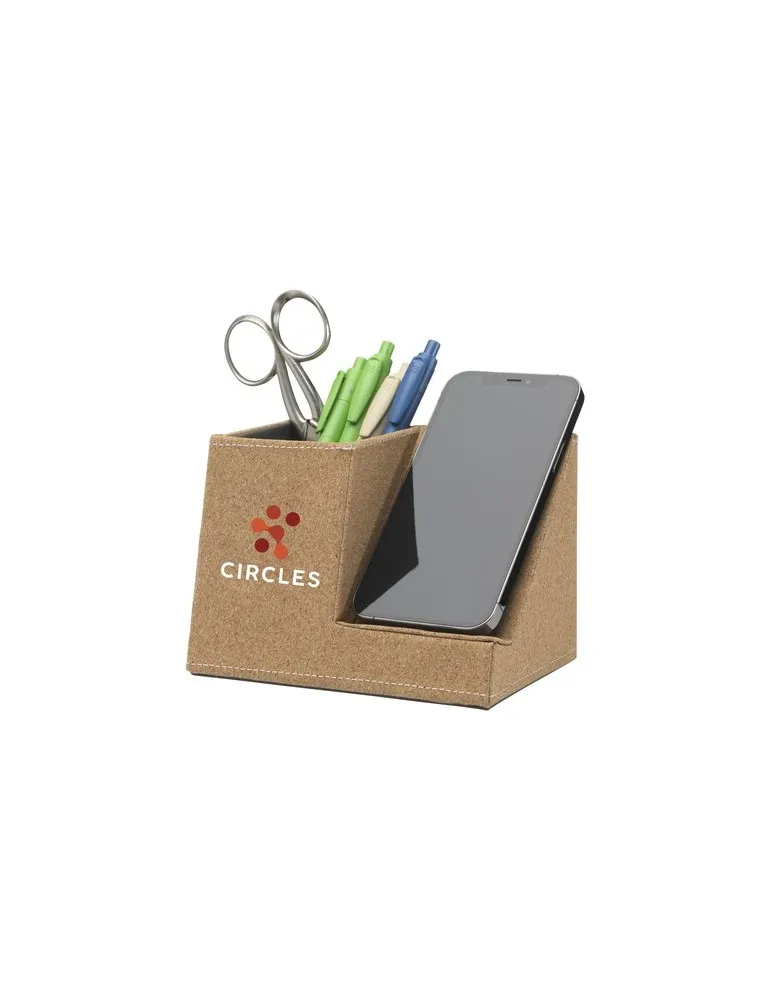 Ecork Pen Holder Wireless Charger porte-stylo chargeur objet promotionnel éco-responsable