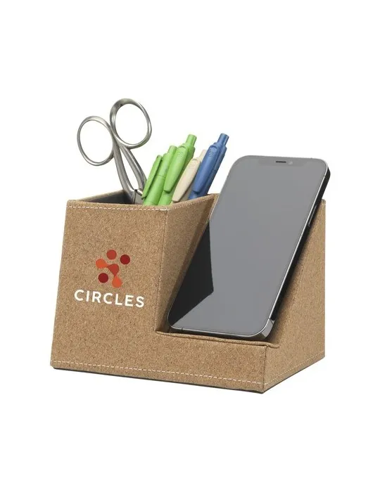 Ecork Pen Holder Wireless Charger porte-stylo chargeur objet promotionnel éco-responsable