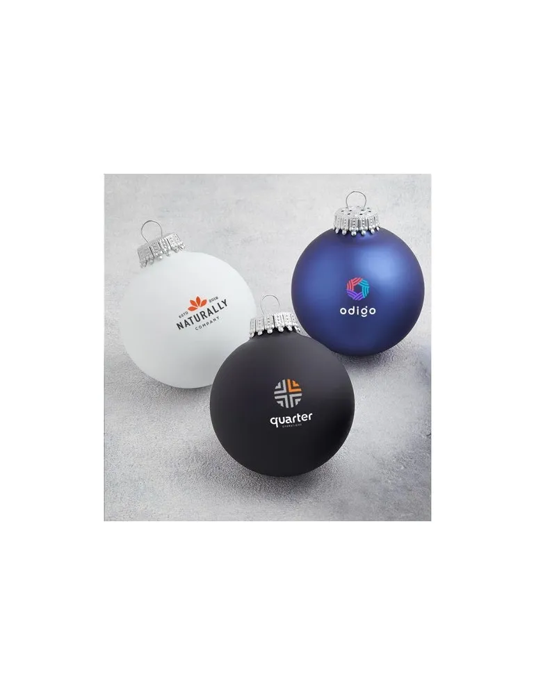 Boule de Noël Ø 6 cm - lot de 4 - Made in Europe objet publicitaire robuste