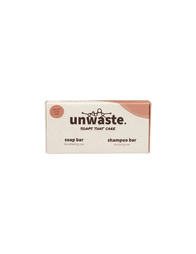 Unwaste Duopack Soap & Shampoo bar
