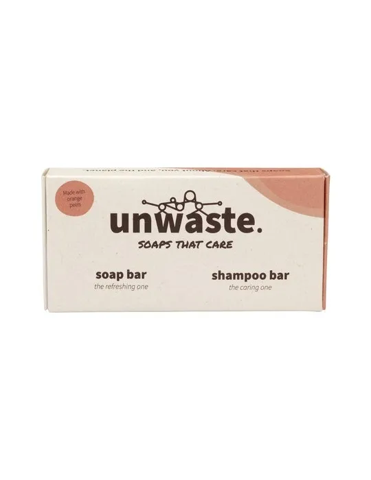 Unwaste Duopack Soap & Shampoo bar