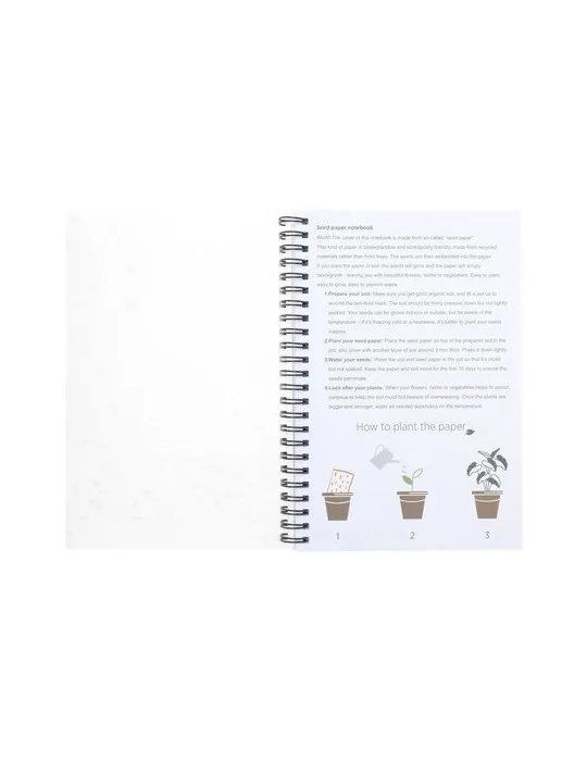 Seed Paper Notebook A5 bloc-notes