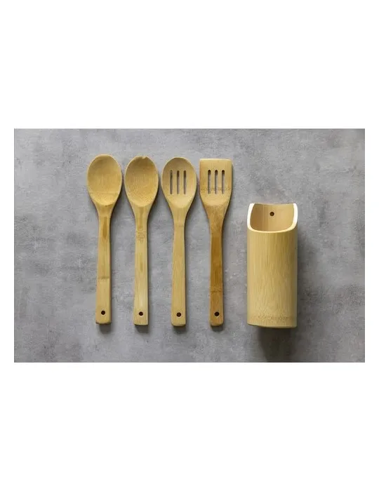 Bamboo Cooking Set ens. de cuisine personnalisable avec votre logo