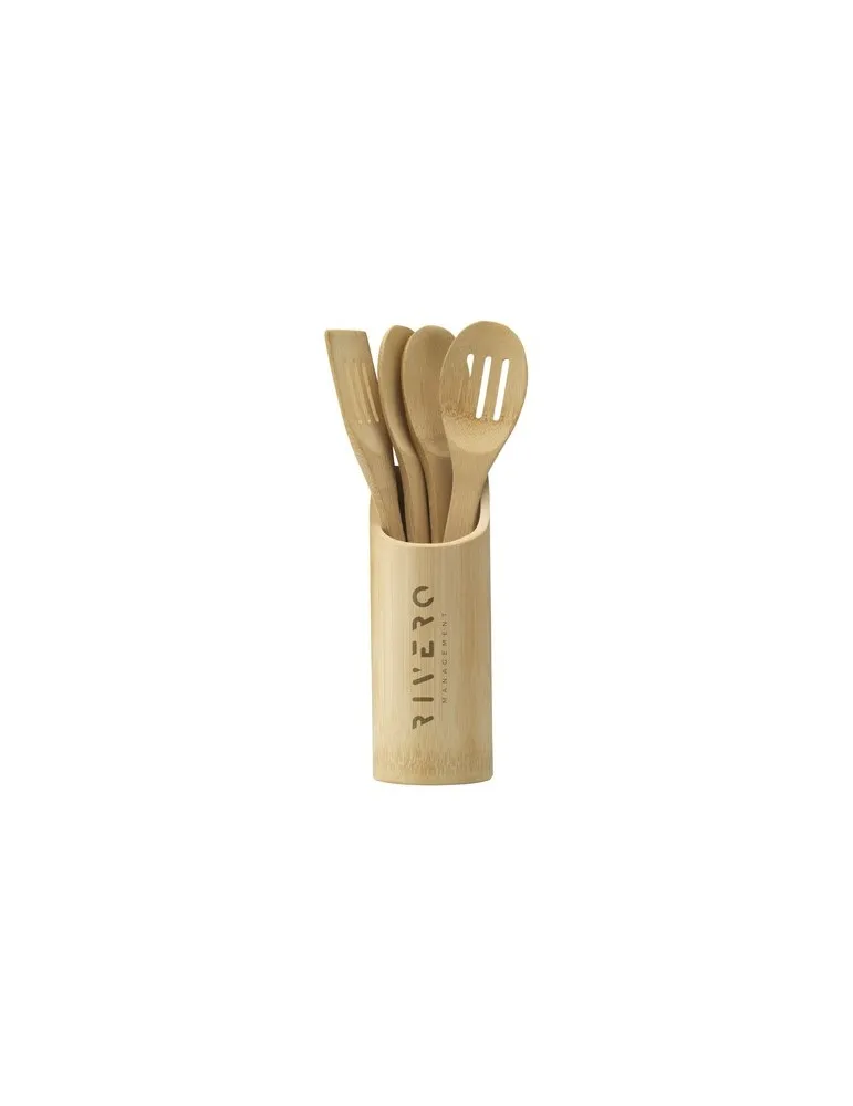 Bamboo Cooking Set ens. de cuisine cadeau entreprise pas cher