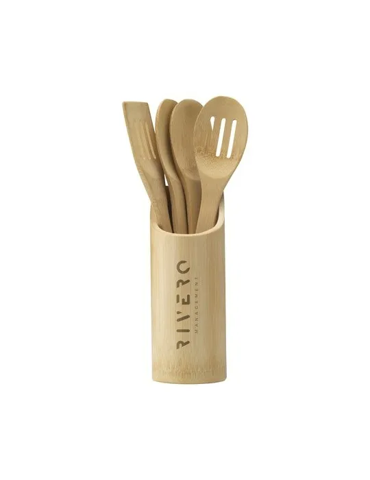 Bamboo Cooking Set ens. de cuisine cadeau entreprise pas cher