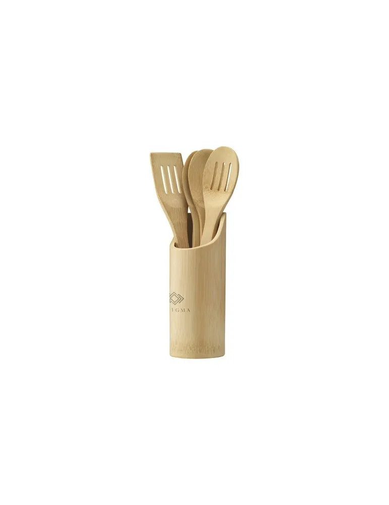 Bamboo Cooking Set ens. de cuisine cadeau collaborateur premium