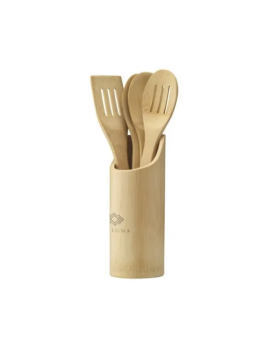 Bamboo Cooking Set ens. de cuisine cadeau collaborateur premium