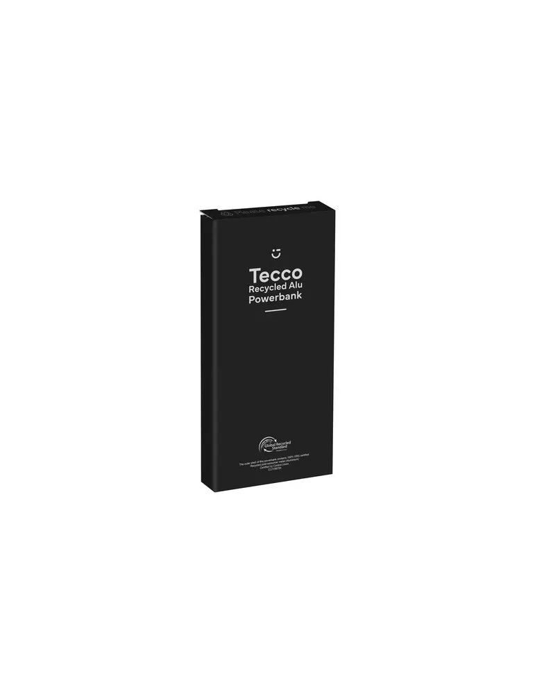 Tecco GRS Recycled Alu Powerbank 5000 chargeur externe personnalisation rapide en France