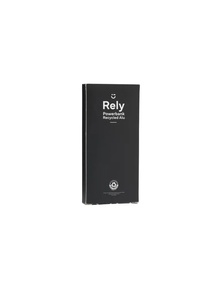 Rely Powerbank 10000 RCS Recycled Alu impression haute définition