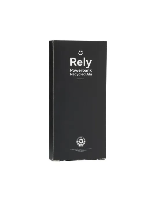 Rely Powerbank 10000 RCS Recycled Alu impression haute définition