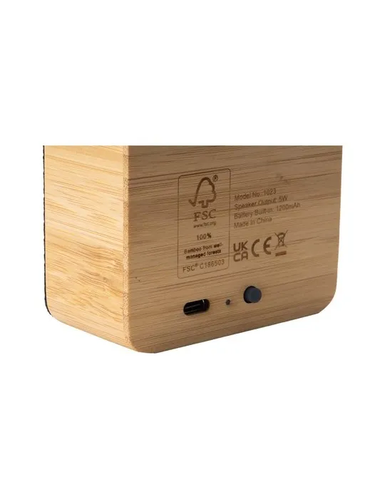 Sonido 5W Bamboo Wireless Speaker personnalisable avec votre logo