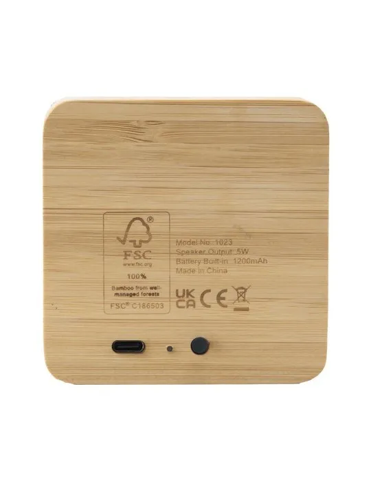 Sonido 5W Bamboo Wireless Speaker cadeau entreprise pas cher