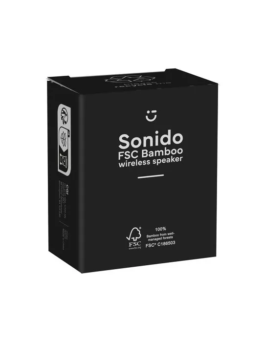 Sonido 5W Bamboo Wireless Speaker goodies publicitaire événementiel