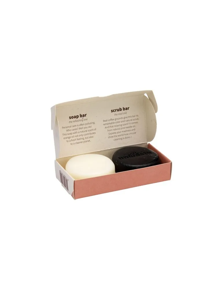 Unwaste Duopack Soap & Scrub bar