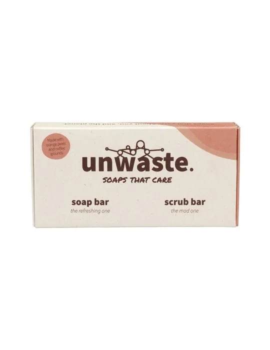 Unwaste Duopack Soap & Scrub bar