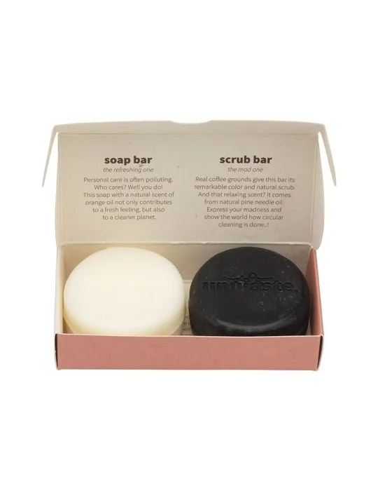 Unwaste Duopack Soap & Scrub bar