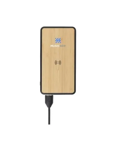 Boru Bamboo RCS Recycled ABS Powerbank Wireless Charger 2