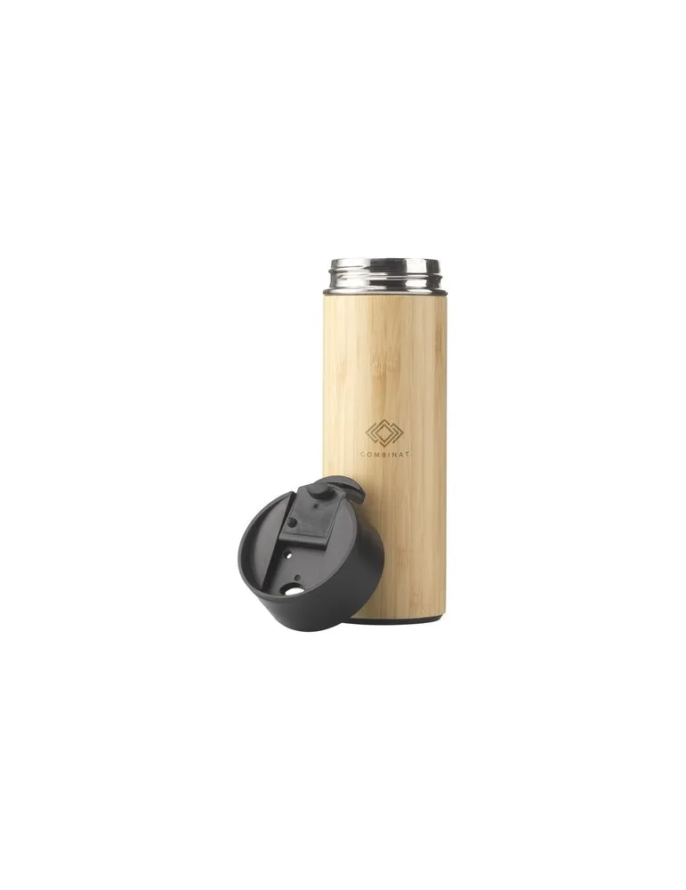 Sakura 360 ml thermos en bambou cadeau entreprise pas cher