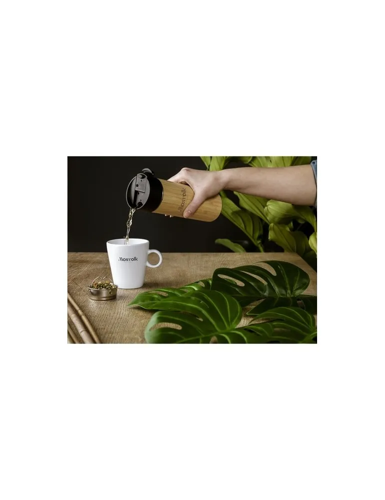 Sakura 360 ml thermos en bambou objet promotionnel éco-responsable