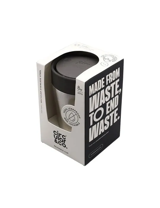 Circular&Co Recycled Stainless Steel Coffee Cup 227 ml personnalisation rapide en France