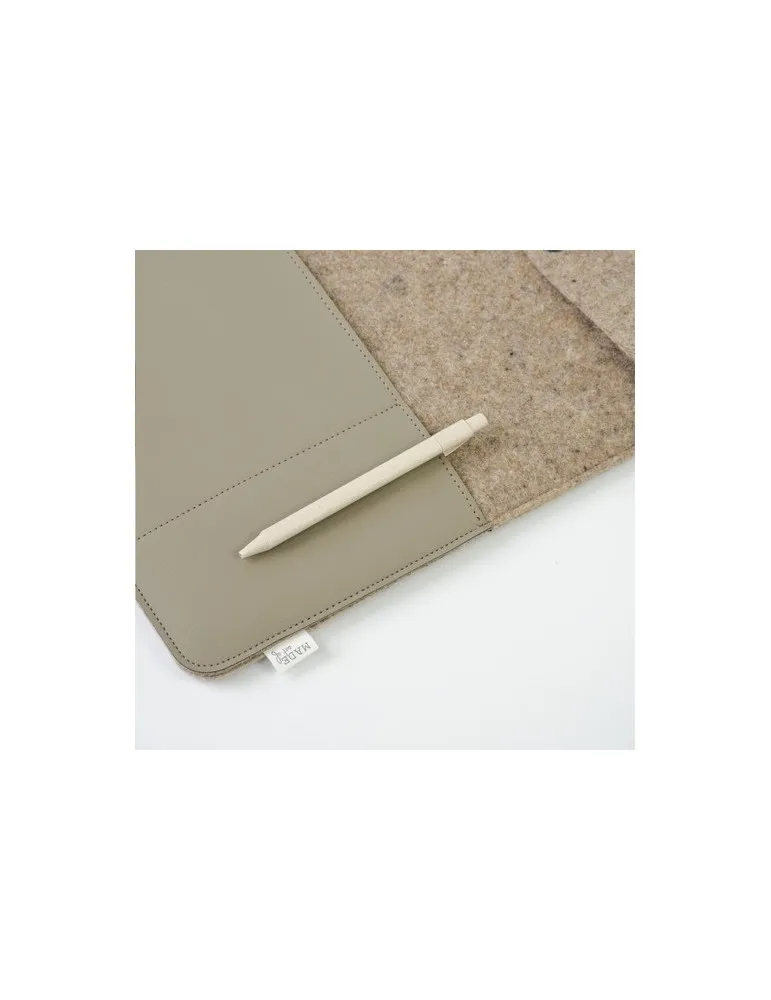 Recyc Felt&Apple Imitation Leather LaptopSleeve Plus16p marquage laser ultra précis