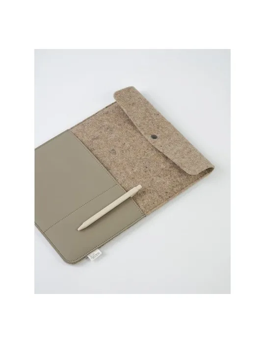 Recyc Felt&Apple Imitation Leather LaptopSleeve Plus16p personnalisation rapide en France