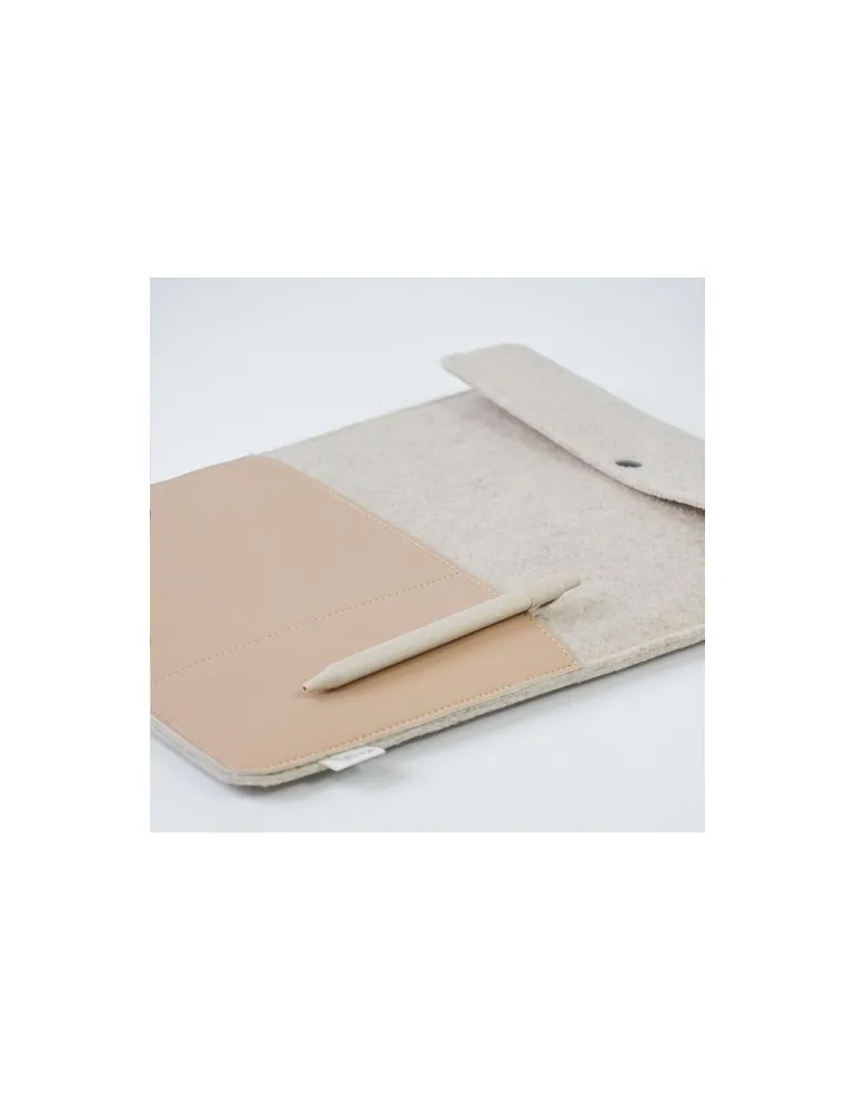 Recyc Felt&Apple Imitation Leather LaptopSleeve Plus16p impression haute définition