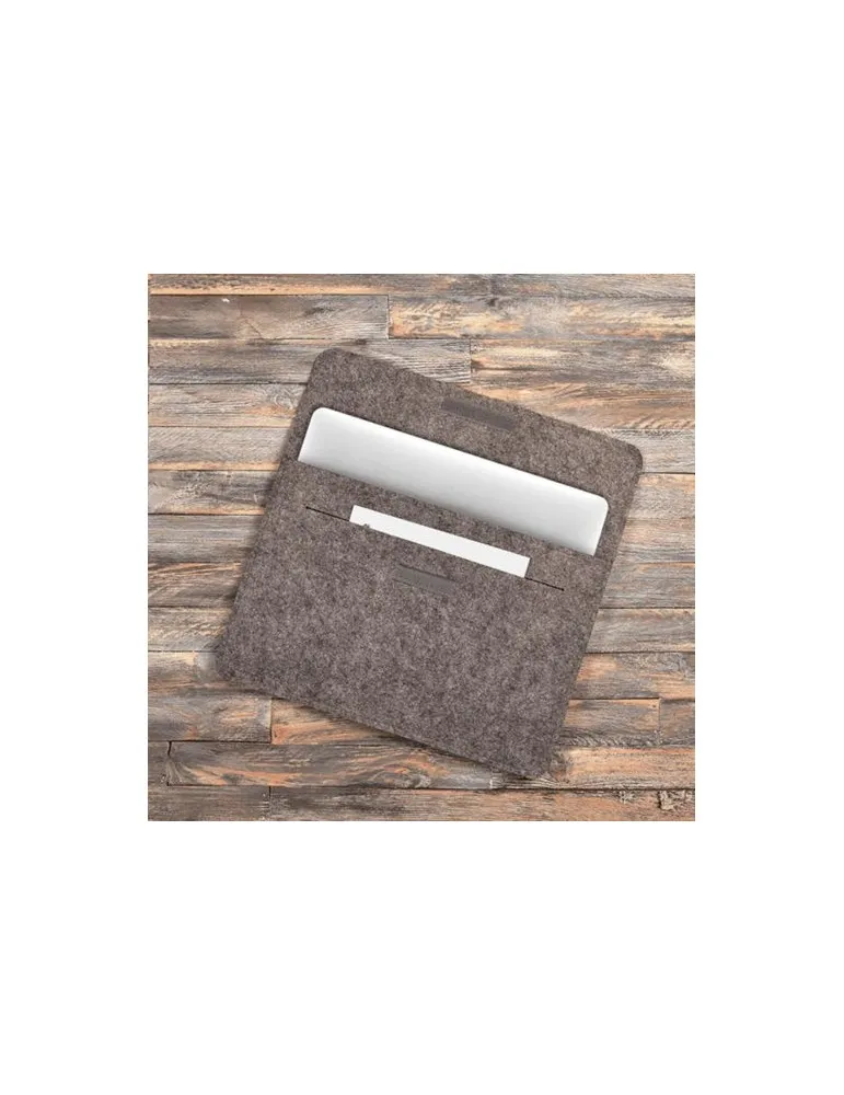 Pochette ordinateur portable feutrine cadeau entreprise pas cher