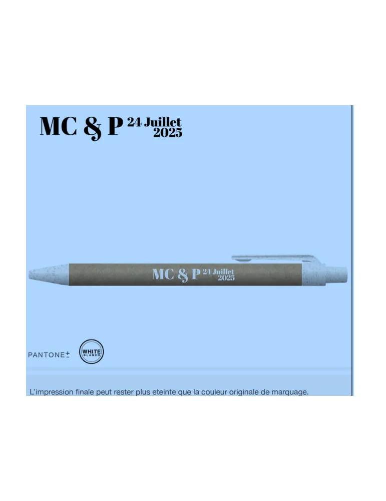 Stylo Wheat-Cycled stylo en paille de blé goodies personnalisé en stock