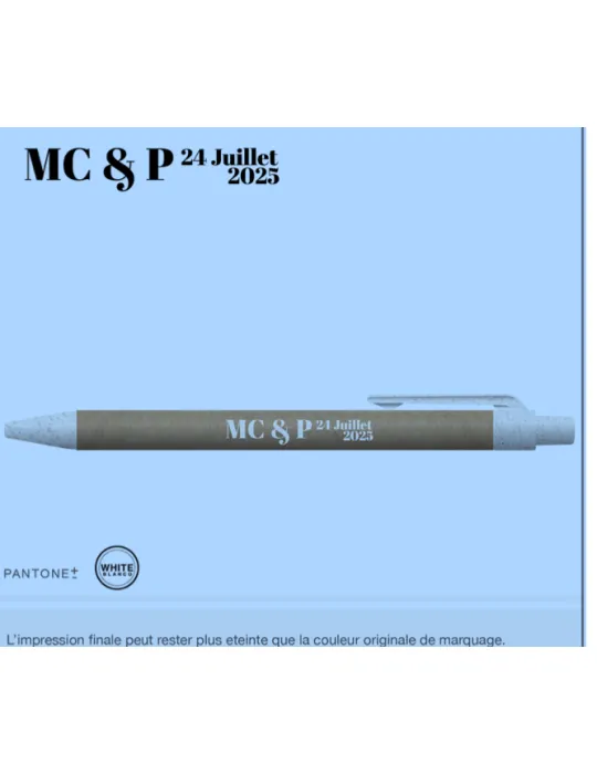 Stylo Wheat-Cycled stylo en paille de blé goodies personnalisé en stock